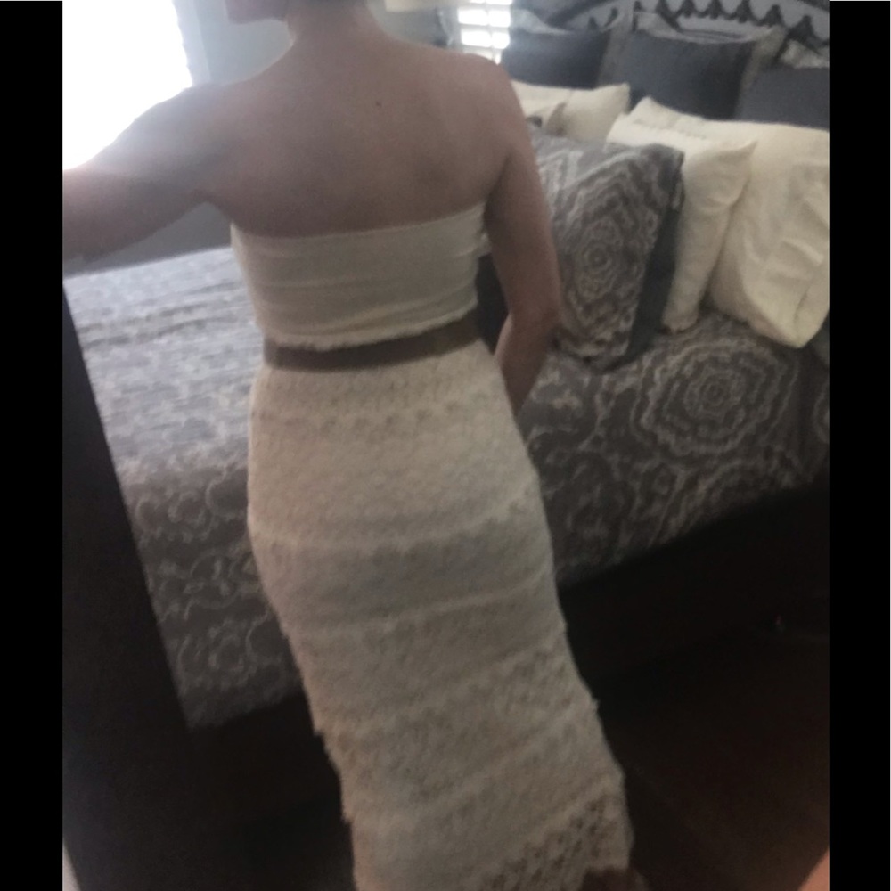 Solitaire by Ravi Khosla Ivory Crochet Lace Dress. NWOT. Size XS. - Picture 9 of 14